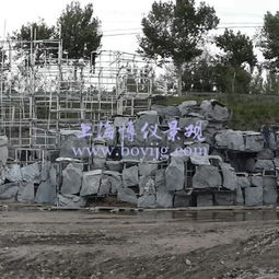 威海大塘金巖板拼裝假山 上海博儀景觀裝飾設計的匠心之作